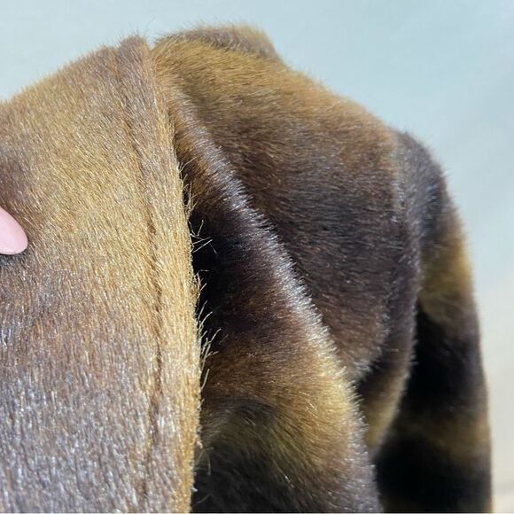 Bisou Bisou brand Faux Fur and Faux Suede Lightweight Jacket Size Medium - Picture 8 of 13